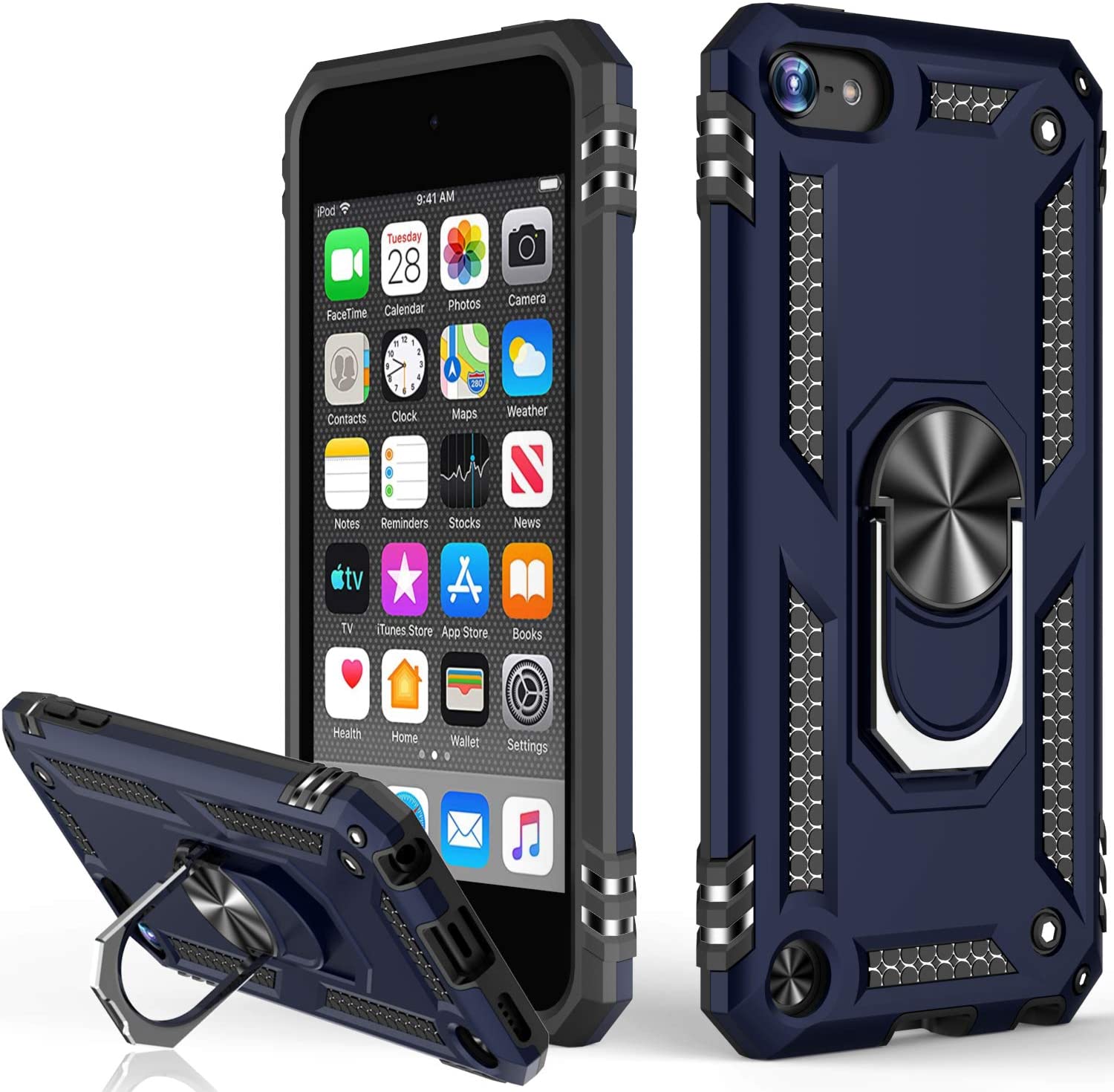 Étui à bague hybride pour iPod Touch 5/6/7 Étui à bague hybride pour iPod Touch 5/6/7